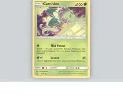 Carnivine 6/73 Uncommon Shining Legends Pokemon Near Mint - Image 1