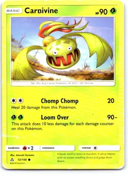 Carnivine 12/156 Common Ultra Prism Pokemon Near Mint - Image 1