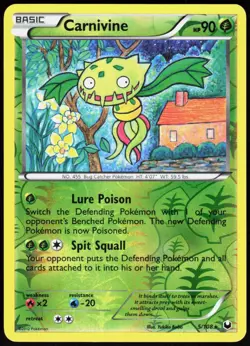 Carnivine 5 Dark Explorers - Reverse Holo Pokemon NM/M (Rare) - Image 1