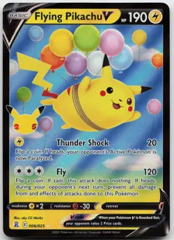 Flying Pikachu V 006/025 Holo V Rare Celebrations Near Mint - Image 1