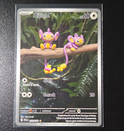 Pokemon TCG Aipom 211/182 Paradox Rift Holo Illustration Rare Eng 60HP Morii - Image 1