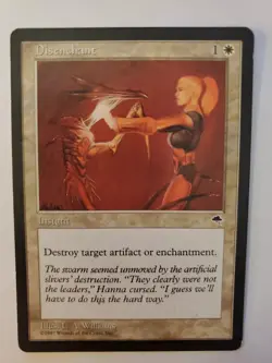 Card Disenchant - Tempest - MTG 1997 Magic The Gathering - Image 1
