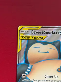 Pokemon Eevee & Snorlax GX TAG TEAM Full Art Holo Sm-Team Up 171/181 (NM) - Image 3