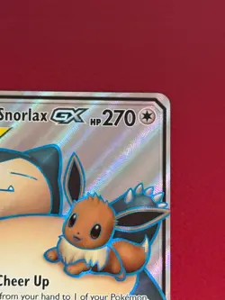 Pokemon Eevee & Snorlax GX TAG TEAM Full Art Holo Sm-Team Up 171/181 (NM) - Image 4