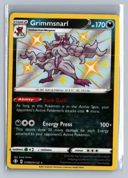 Grimmsnarl SV085/SV122 Shiny Rare Shining Fates Shiny Vault Pokemon Holo NM/M - Image 1