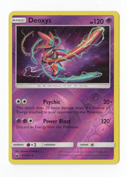 Deoxys 67/168 | Reverse Holo | SM: Celestial Storm | NM/LP | Pokemon TCG - Image 1