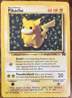 Pokemon TCG Pikachu Wizards Black Star Promos Regular Rare - Image 1