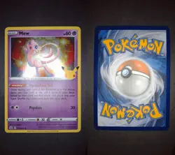 Mew 011/025 Holo Rare Celebrations Pokemon Lightly Played - Image 1
