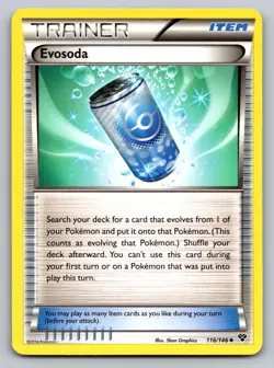 Evosoda 116/146 Uncommon XY Pokemon Lightly Played - Image 1