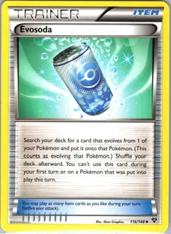 Evosoda 116/146 Uncommon XY Pokemon Moderately Played - Image 1
