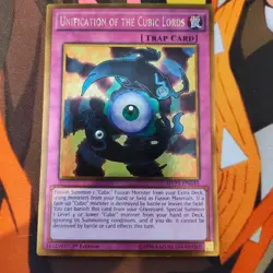 Yugioh Unification of the Cubic Lords MVP1-ENG45 Gold Rare 1st Edition NM - Image 1
