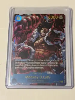 Monkey D. Luffy (Alt Art) OP11-118 SEC A Fist of Divine Speed One Piece TCG Eng. - Image 1