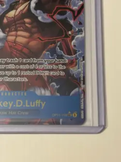 Monkey D. Luffy (Alt Art) OP11-118 SEC A Fist of Divine Speed One Piece TCG Eng. - Image 5