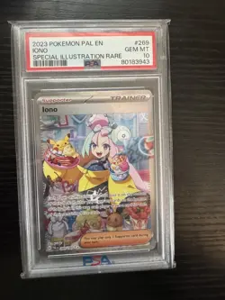 2023 POKEMON PAL EN-PALDEA EVOLVED SPECIAL ILLUSTRATION RARE #269 IONO PSA 10 - Image 1