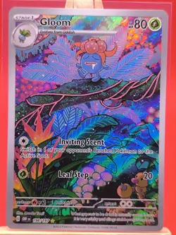 Gloom 198/197 Obsidian Flames Illustration Rare Holo Pokemon Card - Image 1