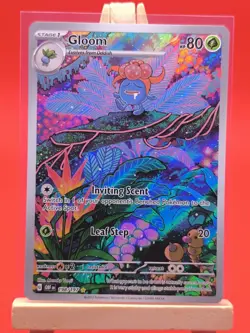 Gloom 198/197 Obsidian Flames Illustration Rare Holo Pokemon Card - Image 2
