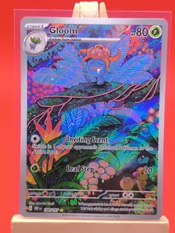 Gloom 198/197 Obsidian Flames Illustration Rare Holo Pokemon Card - Image 3