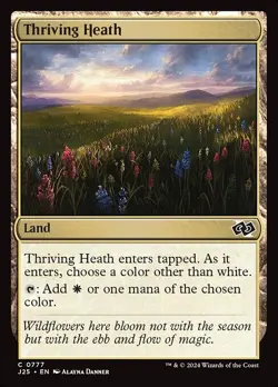 4x NM (Playset, x4) Thriving Heath, MTG, Foundations Jumpstart, Magic, 777 - Image 1