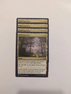 (4) Thriving Moor *PLAYSET* Commander: Marvel Super Heroes Regular NM MTG - Image 1