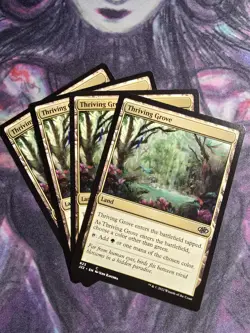 MTG J22: X4 Thriving Grove (Land) Common 824 Jumpstart - Image 1