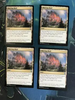 4x Thriving Bluff, MTG Jumpstart, NM/Never Played - Image 1