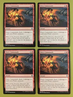 Fiery Cannonade x4 Commander Legends 4x Playset Magic the Gathering MTG - Image 1
