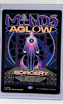 2025 MTG Magic the Gathering SLD Secret Lair Drop Poster #7028 Mind's Aglow - Image 1