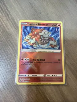 Pokemon TCG Radiant Heatran 027/189 SWSH10: Astral Radiance Radiant Holo Rare - Image 1