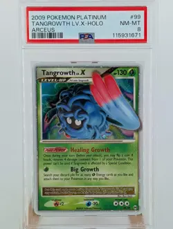 Pokemon Tangrowth lv.X Holo - PSA 8 - Arceus #99 - Near Mint - Image 1