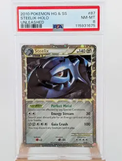 Pokemon Steelix Holo - PSA 8 - Unleashed #87 - Near Mint - Image 1