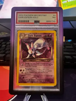 Pokemon TCG Dark Espeon 4/105 Neo Destiny Holo Rare EN PSA 7 Unlimited - Image 1