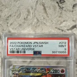 Charizard VSTAR S12a Vstar Universe SAR Full Art Holo 212/172 JPN PSA 9 - Image 4