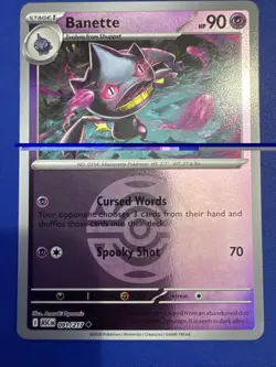 Pokemon Banette (91/217) Ascended Heroes NM REVERSE HOLO- Dusk Ball Pattern - Image 1