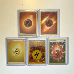 5 Lot of Pokemon Energy cards including one reverse from Power Keepers - Image 1