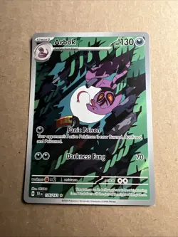 Pokemon TCG Arbok 176/162 Temporal Forces Illustration Rare - Image 1