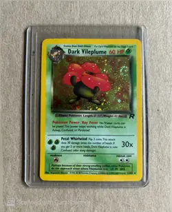 2000 Pokemon Team Rocket Unlimited - Dark Vileplume 13/82 - Holographic - WOTC - Image 3