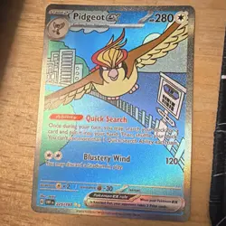 The Pokemon Company Pidgeot ex 225/197 SV03 Obsidian Flames Full Art Holo ENG - Image 1