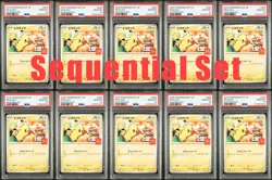 PSA 10 SEQ Sequential Pikachu McDonald's Promo 10 sets Japanese Pokemon - Image 1