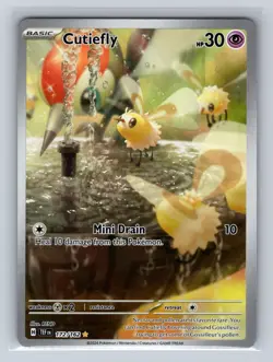 Cutiefly 172/162 Illustration Rare Temporal Forces Pokemon Near Mint - Image 1
