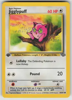 Jigglypuff 54/64 Common Jungle Pokemon 1st Edition Lightly Played - Image 1
