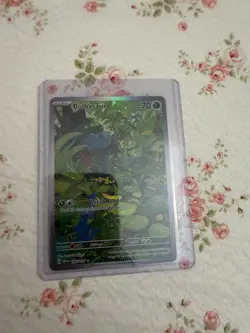 Pokemon TCG Bulbasaur Scarlet & Violet 151 Art Rare Card 166/165 - Image 1