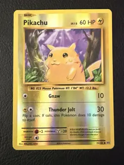 POKEMON PIKACHU 35/108 REVERSE HOLO XY EVOLUTIONS MP - Image 1