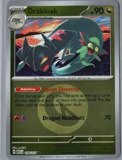 Drakloak (Energy Symbol Pattern) 159/217 Ascended Heroes Pokemon Reverse Holo NM - Image 1