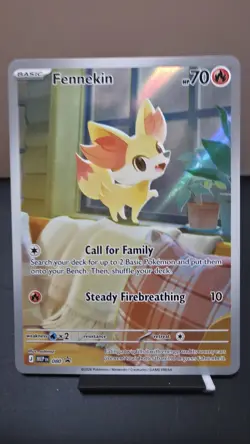Fennekin 080: Chaos Rising ETB Full Art Promo Holo. NM Pokemon - Image 1