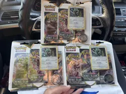 Pokemon SWSH Rebel Clash Rayquaza 3-Pack Booster - Factory Sealed 3x lot - Image 2