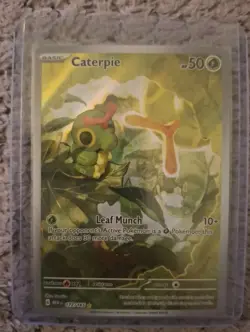Caterpie 172/165 Pokemon 151 Illustration Full Art Holo Pokemon Card - Image 1