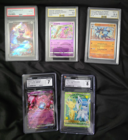 Pokemon 5 Card Japanese/chinese/english Graded Holo Lot. Mewtwo LUCARIO ESPEON - Image 1