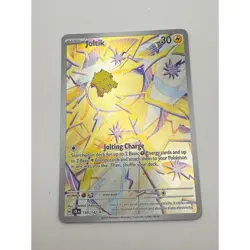 Pokemon Joltik 150/142 Stellar Crown Illustration Rare Full Art Holo Card - Image 1