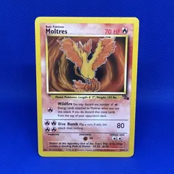 Wizards of the Coast Pokemon TCG Moltres 27/62 Fossil Holo Rare Eng 1999 - Image 1