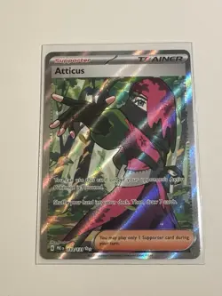 Atticus Trainer Prismatic Evolutions English Pokemon Card 133/131 - Image 1